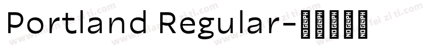 Portland Regular字体转换